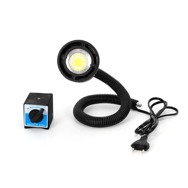 5W Arm LED Lamp Magnetic Base Flexible Light For CNC Milling Machine USA