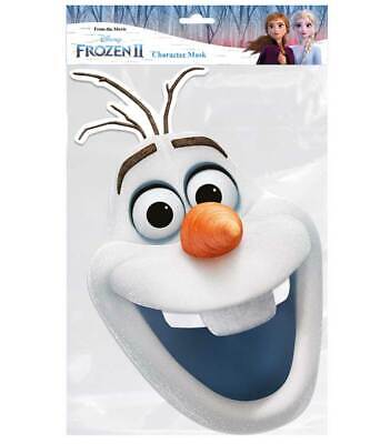 Olaf Da Frozen 2 Ufficiale Disney Singolo 2D Card Party Face Mask