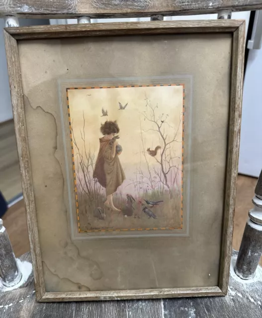 Margaret Tarrant Framed Print Woodland Friends Vintage