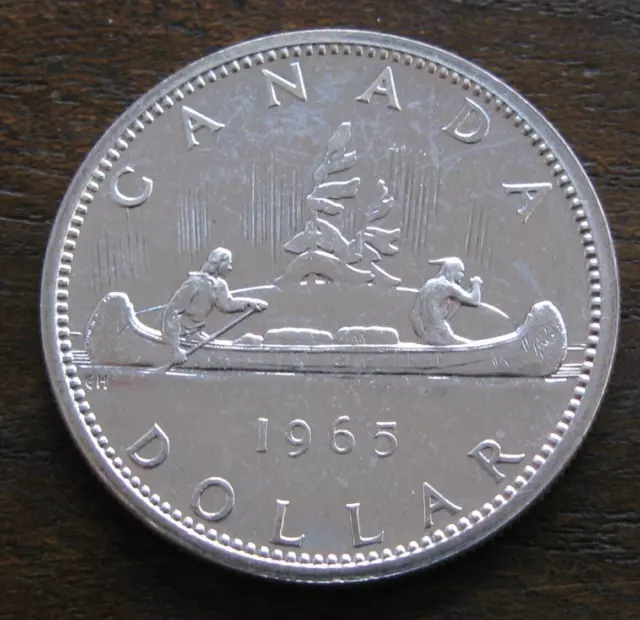 Zaldi2010 - Canada , 1 Dollar De 1965 . Plata