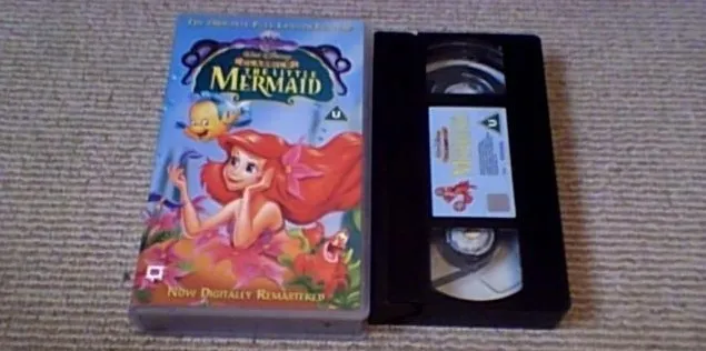 The Little Mermaid WALT DISNEY CLASSIC UK PAL VHS VIDEO 1998 Remastered