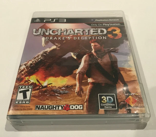 Uncharted 3: Drake's Deception Sony PlayStation 3 PS3 Black Label Box Video Game