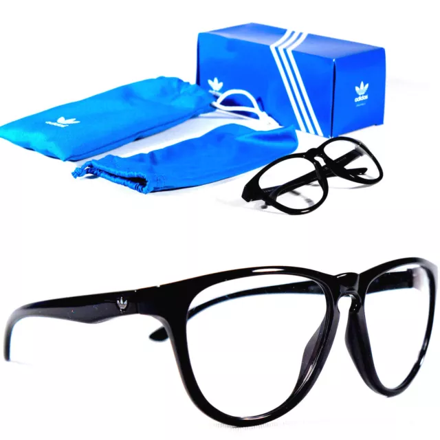 Adidas Originals Black Eyewear Specs EyeGlasses Clear Lens Sunglasses With Pouch