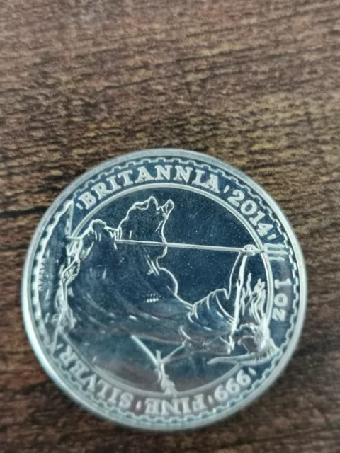 2015 x 25 BRITANNIA .999 SOLID 1 OUNCE SILVER COIN
