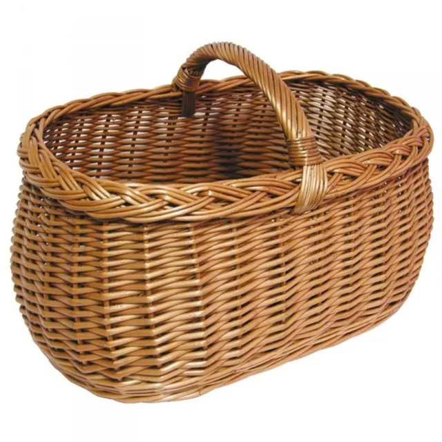 Panier en Osier Panier-Cadeau Panier de Récolte Handkorb Bois plein Saule Panier