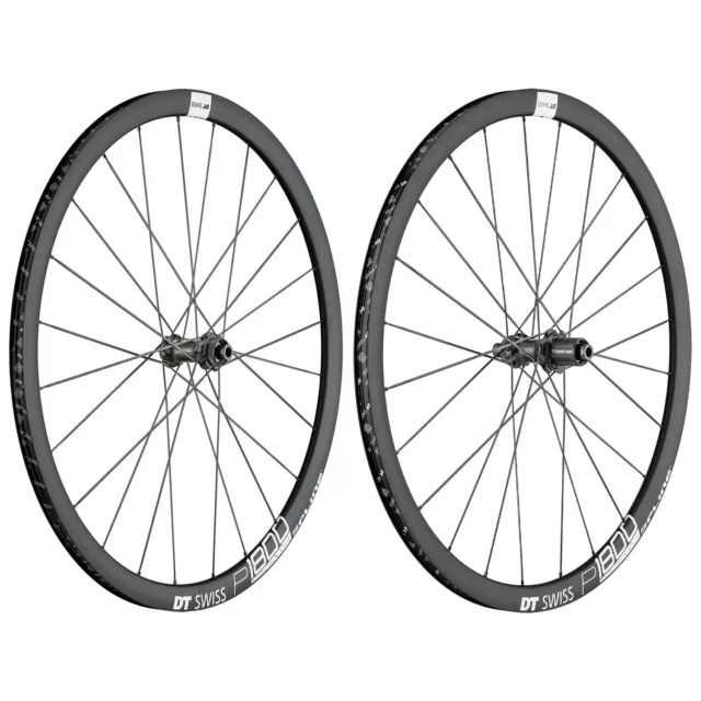 DT Swiss P 1800 SPLINE db 32, 700c Centrelock Disc Brake Wheelset, Shimano HG-EV