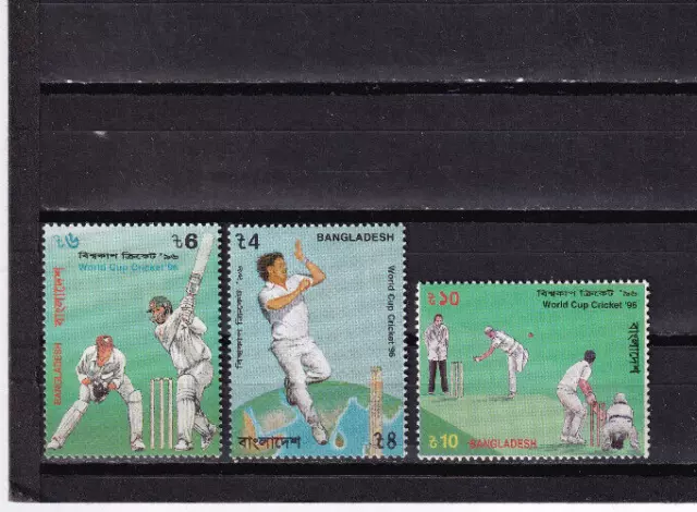 LI04 Bangladesh 1996 World Cup Cricket Championship mint stamps