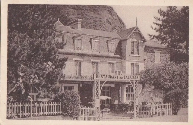 CPA 50 NORMANDIE Env Avranches Jullouville CAROLLES PLAGE Hôtel des Falaises1936