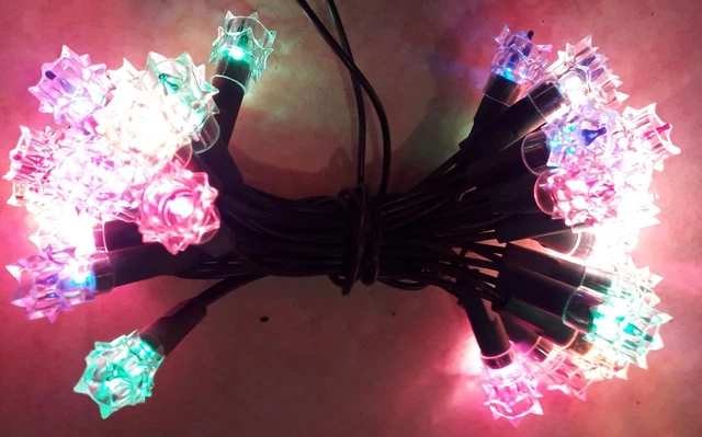 Guirlande Lumineuse De Noël Vintage HINCO - 15 Boules Clignotantes, électrique