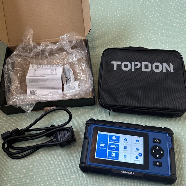 TOPDON ArtiDiag600S Car Diagnostic Scanner – OBD2 Reader With 9 Reset Functions, Free Lifetime Updates