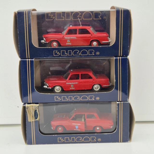 Lot De 5 Miniatures Dinky Toys Atlas 1/43 - SIMCA, RENAULT, FIAT, CITROËN (Boîtes Incluses)