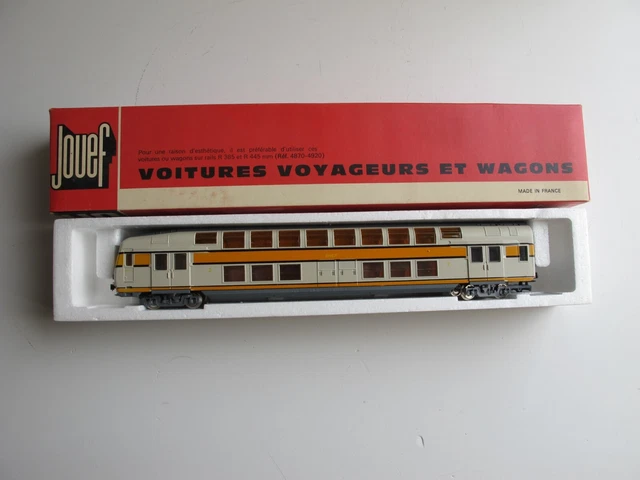 WAGON VOYAGEURS PMP HO 2ème CLASSE - Vert, Acier Embouti, Occasion (bon état)