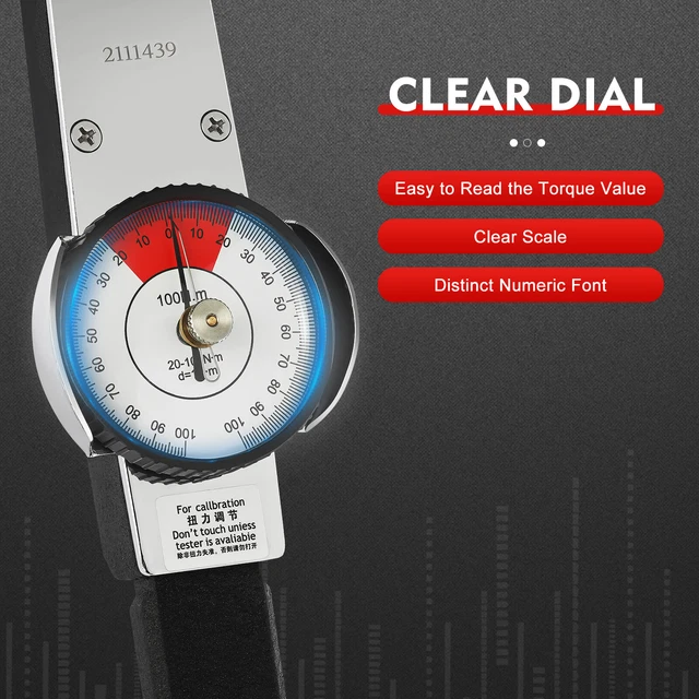 DIAL INDICATOR TORQUE Wrench Indicating Torquemeter Torque Testing 0 ...