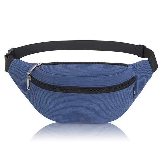 Sac Banane AKJAXQU étanche - Pour Course, Cyclisme, Randonnée | Réglable Homme/femme | Noir