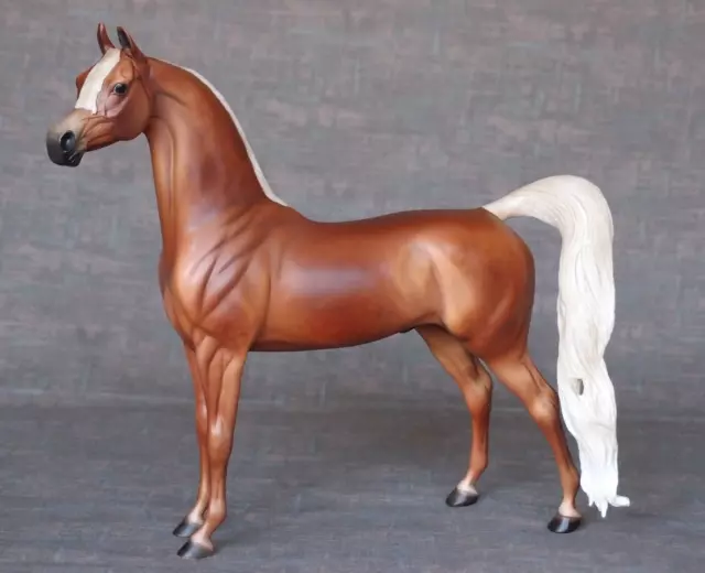 Peter Stone Model Horse DAH PM235 Long Flowing Tail Dappled Arab Arabian Matte 3