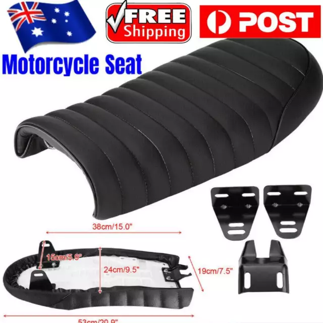 Universal Motorcycle Cafe Racer Flat Seat Hump Saddle for Yamaha Honda Quality