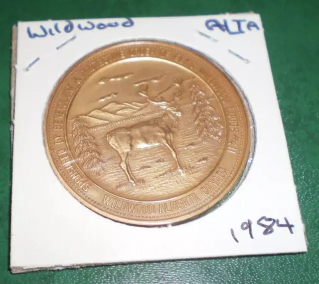 Trade Dollar Token 1983 Wildwood Alberta Order Of Elks Lodge #411 Coin b