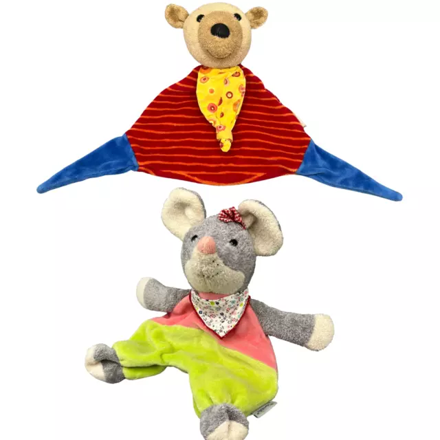 Sterntaler Maus Mathilda Bezug Hülle Körnerkissen / Bär Rot Blau Schmusetuch