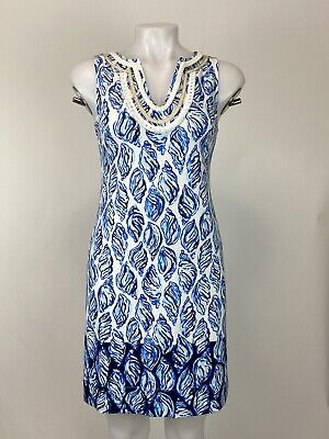 LILLY PULITZER Resort White Drop in Engineered Harper Dress Shells Size XSmall