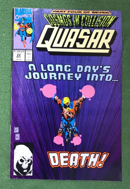 Quasar #22 Marvel Comics Copper Age Cosmic Avenger 1991 space hero vf