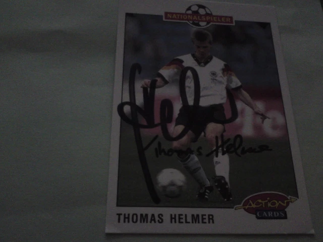 Carte postale Thomas Helmer DfB 1992 Dortmund / Bayern Munich avec