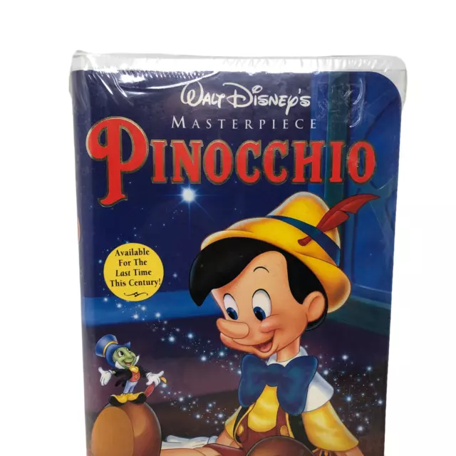 VTG Walt Disneys Masterpiece Pinocchio VHS Tape 239 V Sealed 2
