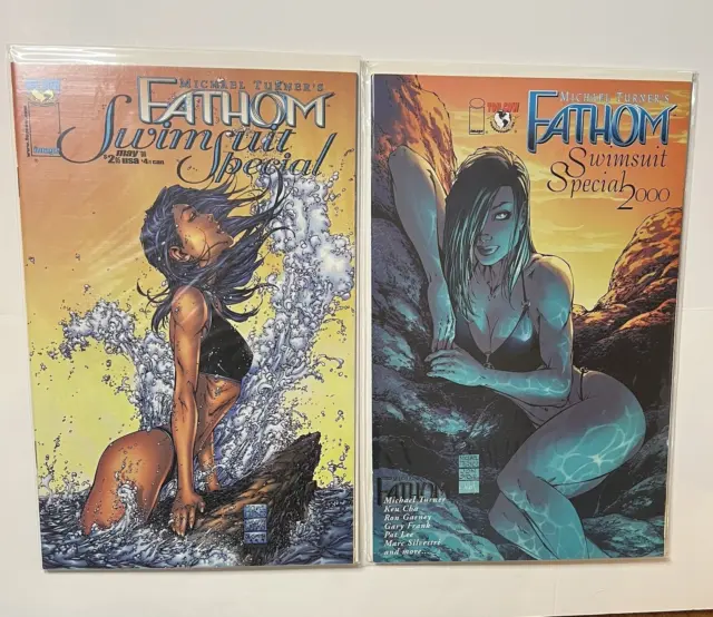 Image Top Cow Comics FATHOM Swimsuit Special 2 issues 1999 2000 MICHAEL TURNER