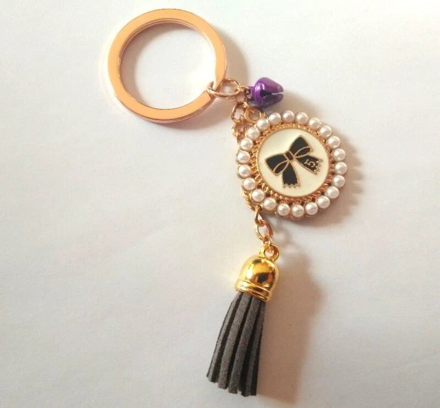 Porte-clés Flacon Doré TED LAPIDUS - Bijou De Sac Vintage Original Des Années 80-90 - Occasion