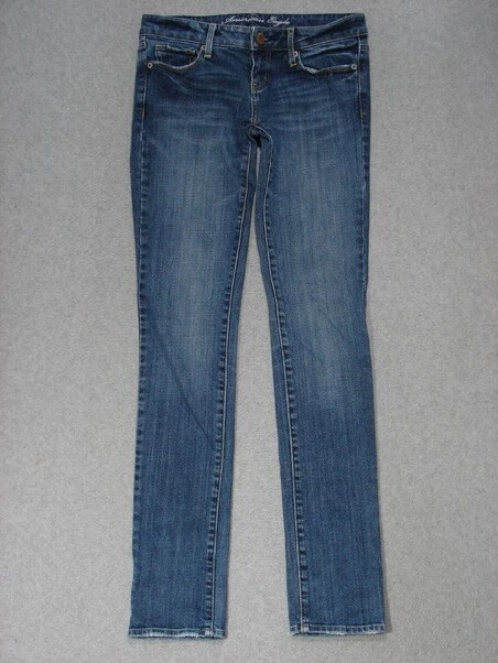 RL13428 **AMERICAN EAGLE** SKINNY WOMENS JEANS sz0L; NICE JEANS!