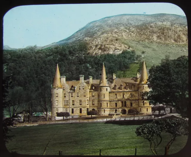 GWW Glass Magic Lantern Slide TROSSACHS HOTEL C1890 VICTORIAN PHOTO SCOTLAND