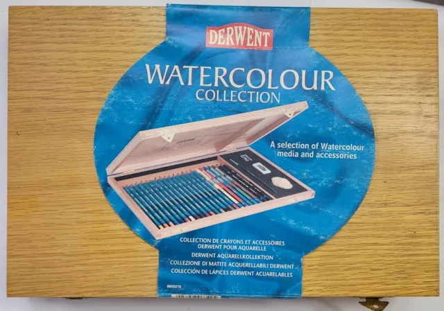 Derwent watercolour  pencils collection Wooden box