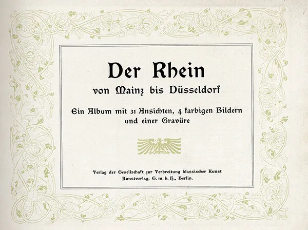 Rhein Schiffahrt Burgen Städte Mainz Bonn Köln Düsseldorf Bilder Album 1898 3
