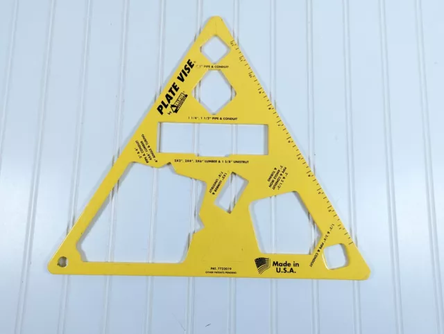 Tri-Vise Plate Vise For Pipe Conduit Tubing Angle Iron Lumber Unistrut