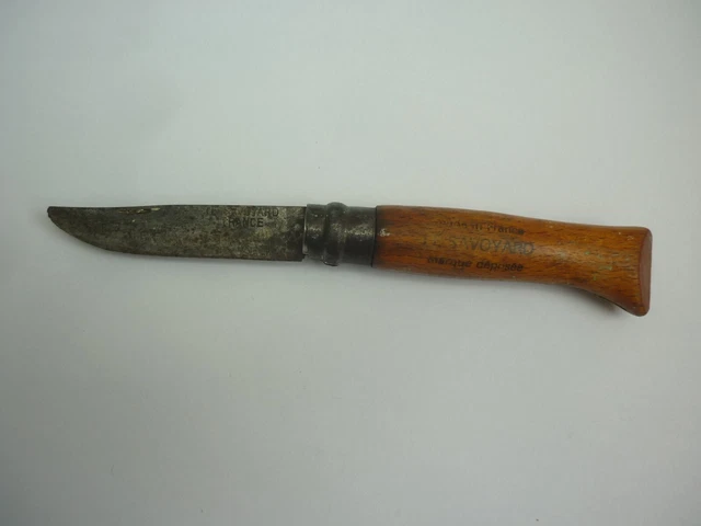 Opinel N°8 Ancien – Virobloc “La Main Couronnée” – Bois – France – Occasion