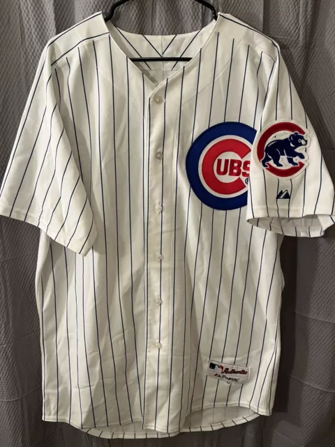 Chicago Cubs Jersey Jeff Samardzija #29 Baseball White pin Stripes Maj –  Shop Thrift World