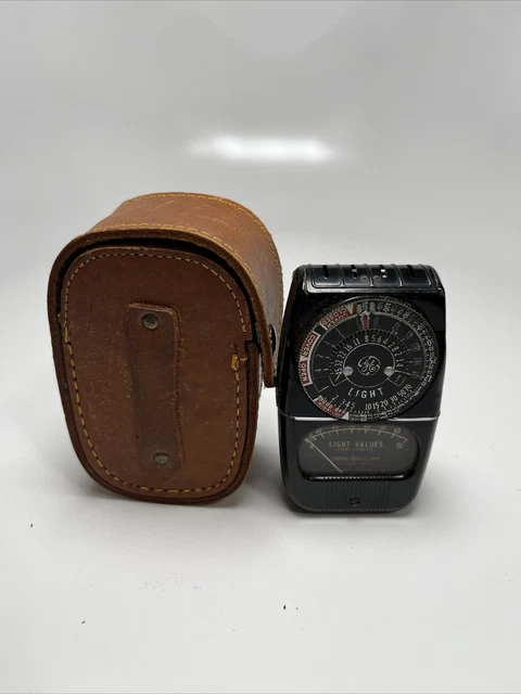 Vintage general Electric GE Model 8DW58Y4 Exposure Meter With Case