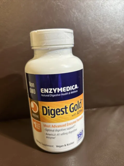 Enzymedica Digest Gold w/ ATPro, 180 Capsules, Exp. 01/2025+