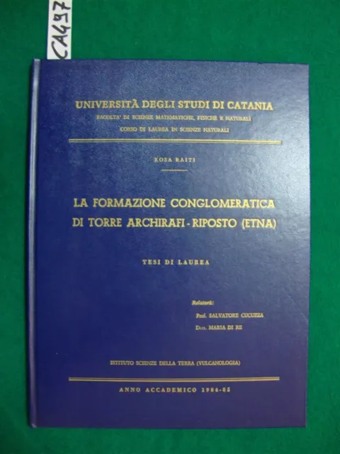 La formazione conglomeratica di Torre Archirafi - Riposto (Etna) - (Tesi di Laur