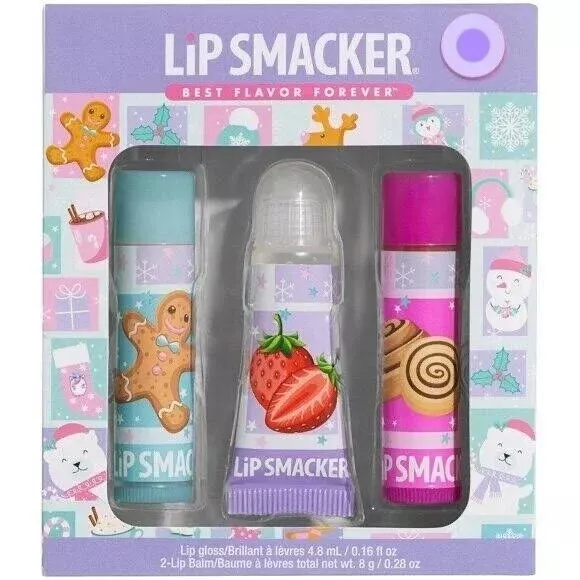 Lip Smacker Best Flavors Forever Lip Gloss/2-Lip Balm 0.16oz