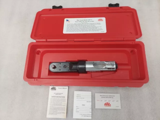 NOS MAC Tools AR777 3/8" Drive Heavy Duty Air Ratchet Pneumatic Socket Wrench