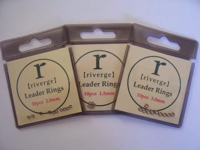 Riverge Leader Rings  1.5mm, 2mm or 3mm