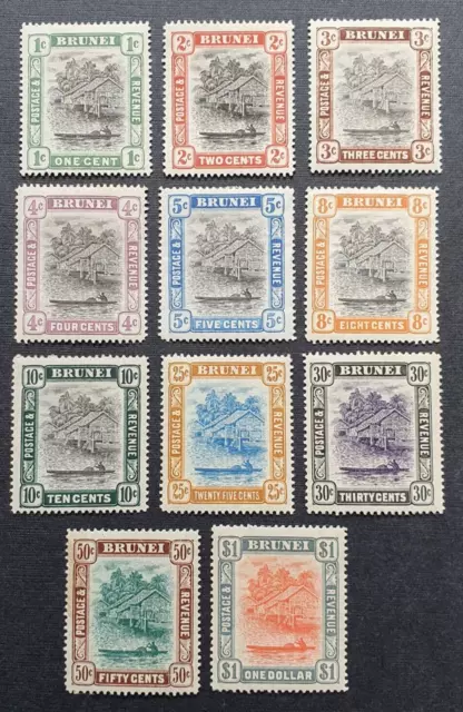 Brunei ^ 1907 Definitive Set SG23-33 Inc Set MH/slight HR