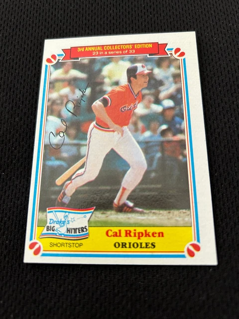 CARTE DE BASEBALL Cal Ripken Jr Drakes Big Hitters Baltimore Orioles ...