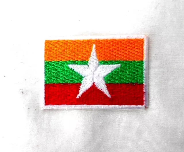 AUFNÄHER Patch FLAGGE flag Fahne Myanmar Burma Birma  mi