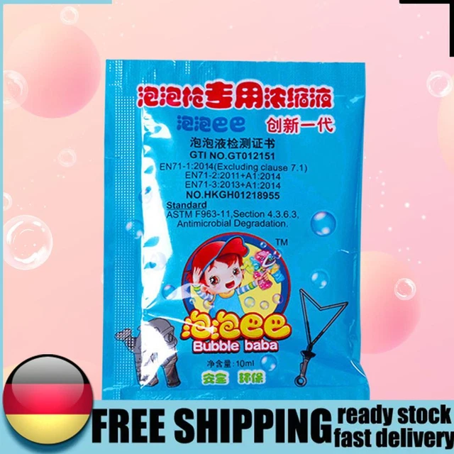 Seifenblasenlösungskonzentrat, ungiftig, sicher, 10 ml Seifenblasenwasser-Nachfü