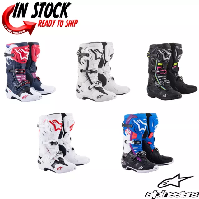 2024 Alpinestars Tech 10 Supervented Offroad MX Boots  Motocross Offroad Riding