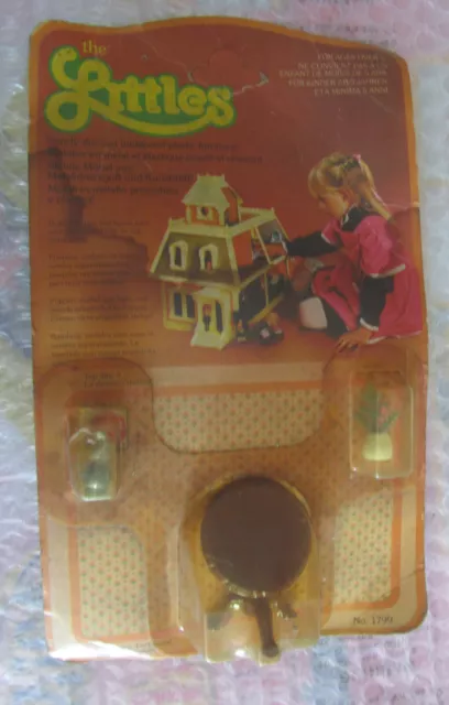 The Littles Doll's House Tilt top Table Tavolo Pieghevole Mattel anni 70 80