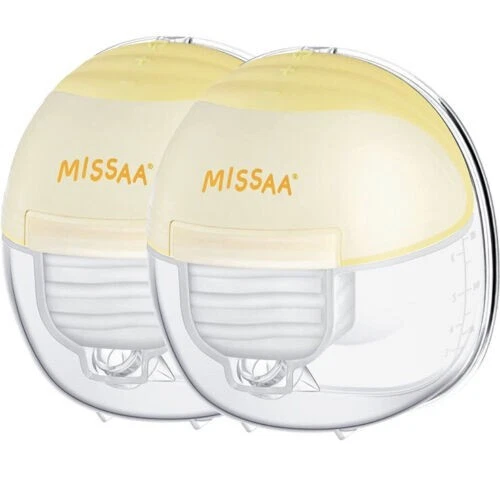 Missaa Wearable Electric Breast Pump S18 24mm Flange 2 Modes 9 Levels open Box