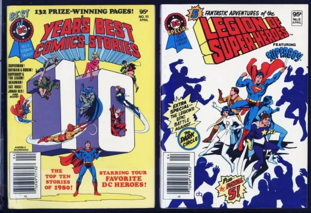 Legion SuperHeroes, Year's Best Comics PAIR UNREAD DIGEST BOOKS 1980 DC Superman