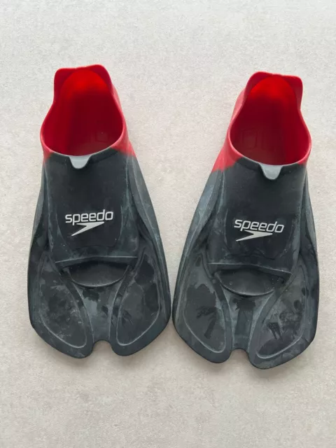 Speedo Biofuse Training Swim Fins / Flippers for swimming (UK 10-11) (Used)